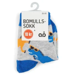 Bomullssokk med motiv