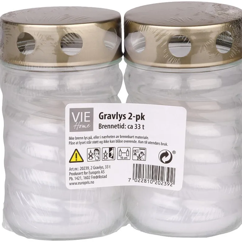 Gravlys i glass
