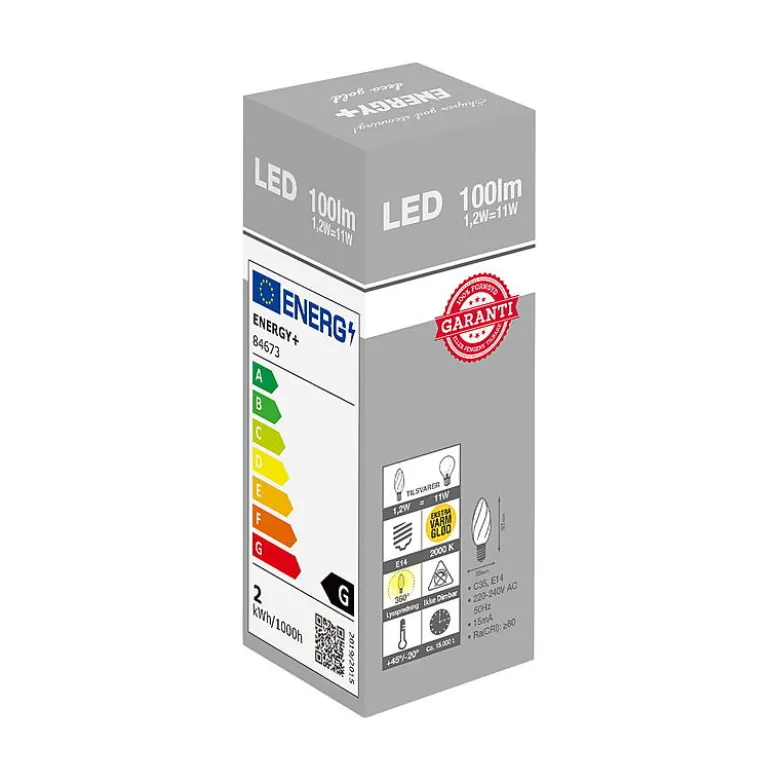 Lyspære LED 100 lm