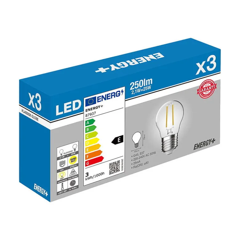 Lyspære LED 250 lm