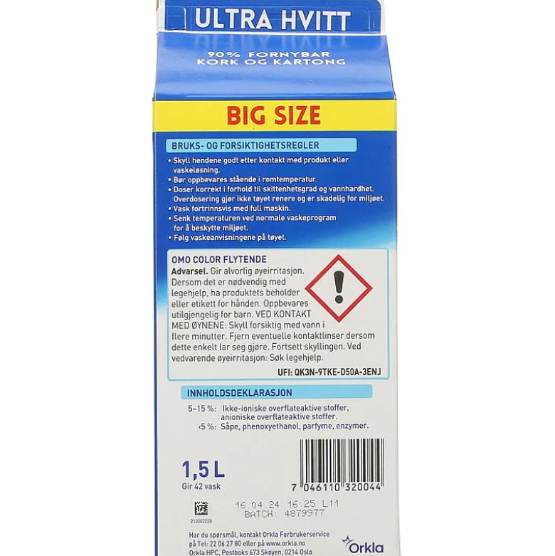 Omo Ultra Hvitt