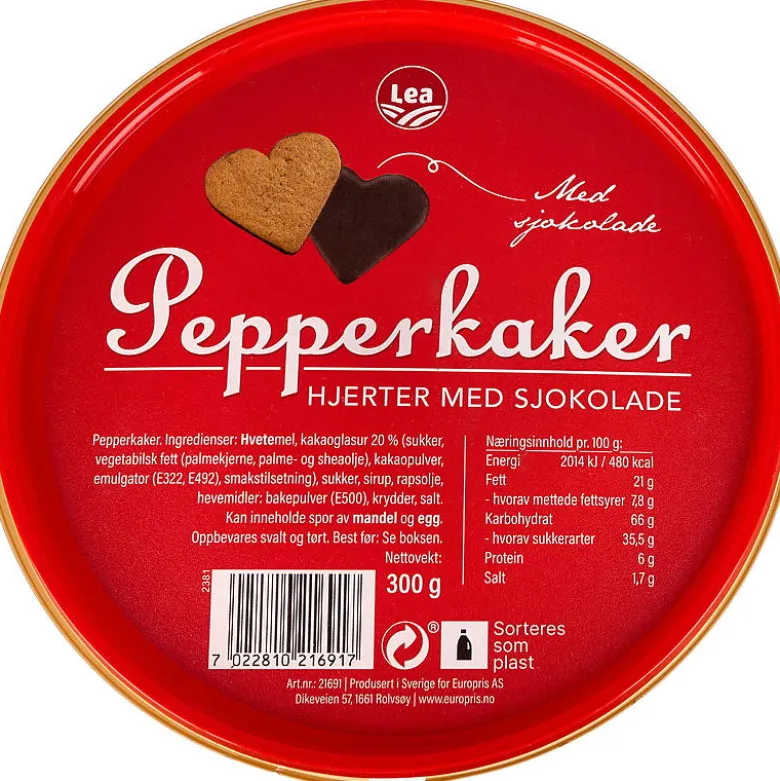 Pepperkakehjerter