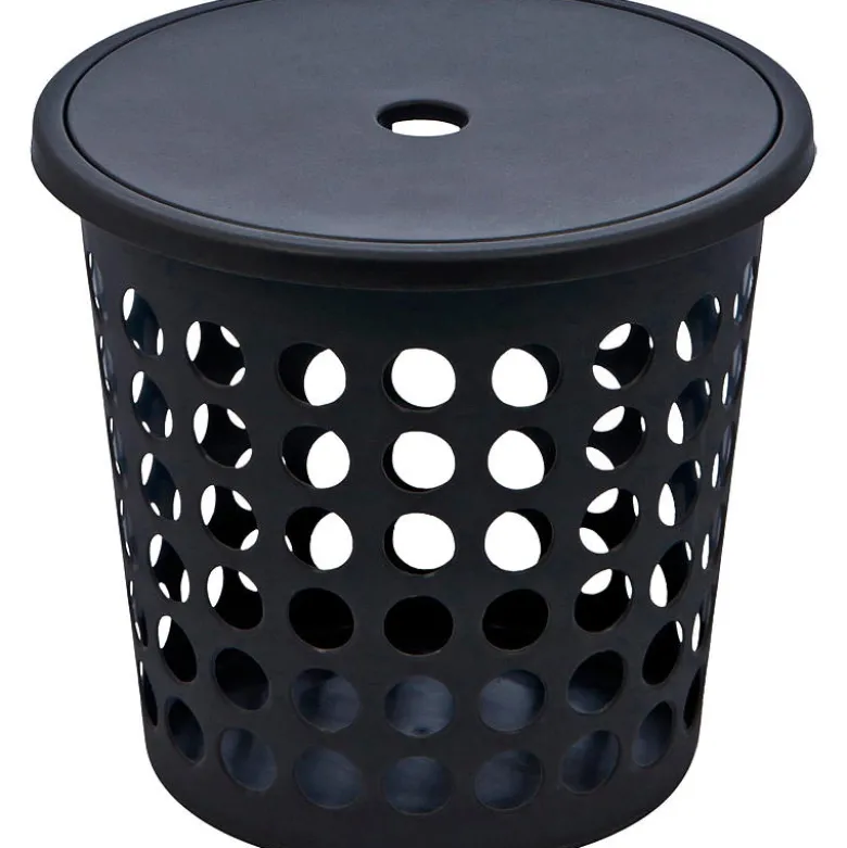 Tøykurv med lokk
