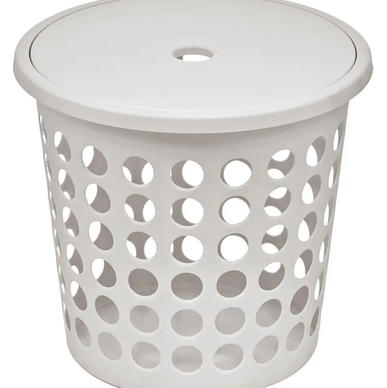 Tøykurv med lokk