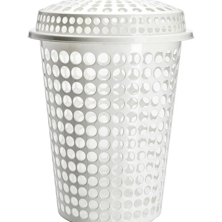Tøykurv med lokk